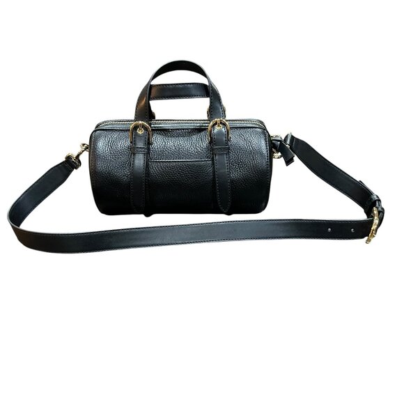 Michael Kors Stanton Patchwork Leather Studded Med Barrel Bag Cross Body Animal - Picture 4 of 10